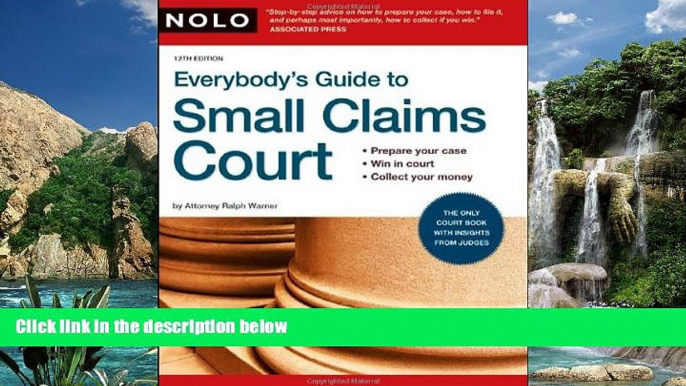 Books to Read  Everybody s Guide to Small Claims Court  Best Seller Books Most Wanted