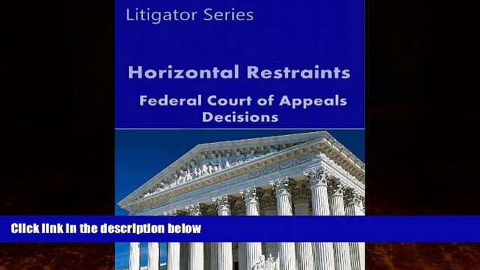 Big Deals  Horizontal Restraints: Federal Court of Appeals Decisions (Litigator Series)  Best