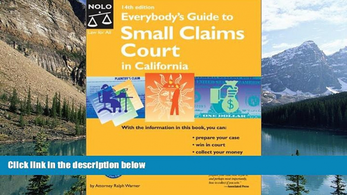 Books to Read  Everybody s Guide to Small Claims Court in California  Full Ebooks Most Wanted