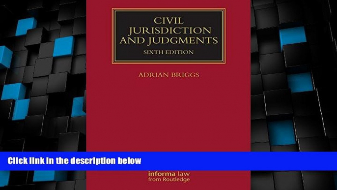 Big Deals  Civil Jurisdiction and Judgments (Lloyd s Commercial Law Library)  Full Read Most Wanted