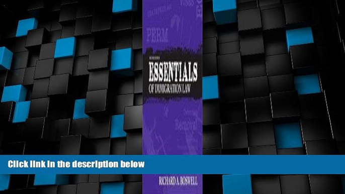 Big Deals  Essentials of Immigration Law 2nd (second) edition by Boswell, Richard A. published by