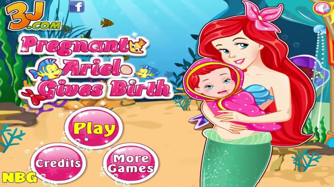 Newborn Baby Games » Pregnant Ariel Gives Birth » Disney Princess Game HD  #Kidsgames