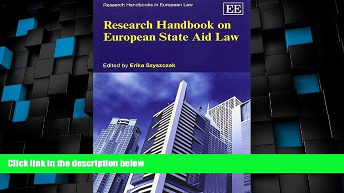 Big Deals  Research Handbook on European State Aid Law (Research Handbooks in European Law