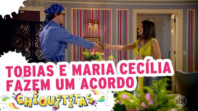 Tobias e Maria Cecília fazem acordo