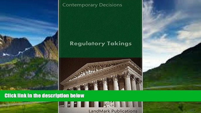 Big Deals  Regulatory Takings (Constitutional Law Series)  Best Seller Books Best Seller