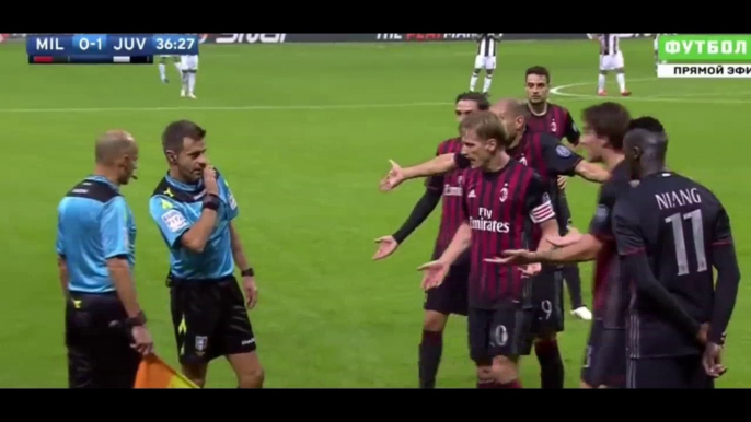 Nicola Rizzoli Cancelled Miralem Pjanic Goal HD - AC Milan vs Juventus 0-1 22-10-2016