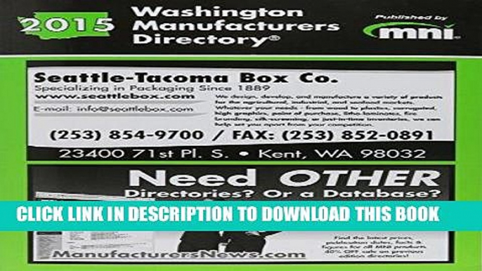 [Free Read] Washington Manufacturers Directory 2015 Free Online