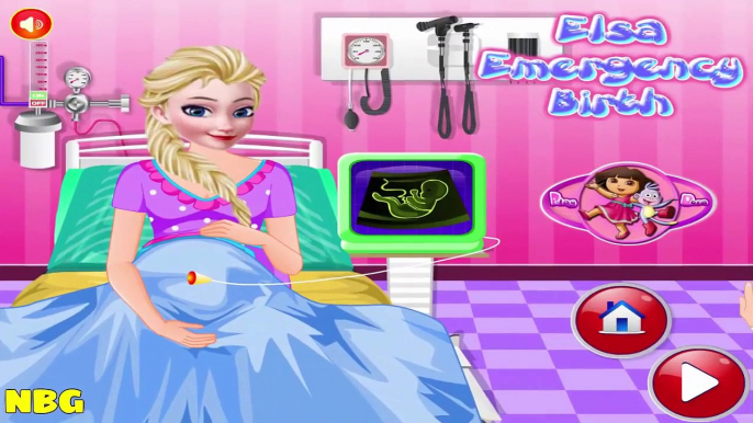 Frozen Games - Princess Elsa Emergency Birth  #Kidsgames #Barbiegames