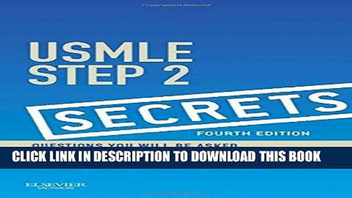 [New] Ebook USMLE Step 2 Secrets, 4e Free Read