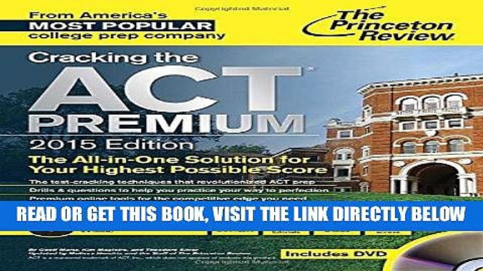 [BOOK] PDF Cracking the ACT Premium Edition with 8 Practice Tests and DVD, 2015 (College Test