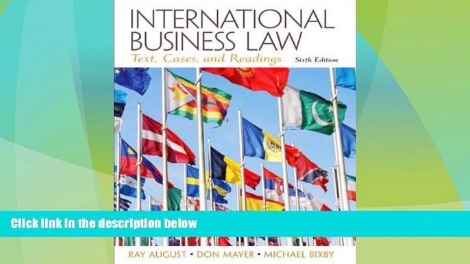 Big Deals  International Business Law (6th Edition)  Best Seller Books Best Seller