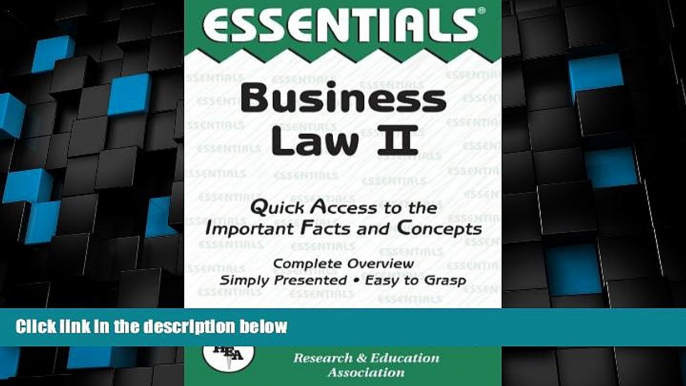 Big Deals  Business Law II Essentials (Essentials Study Guides)  Best Seller Books Most Wanted