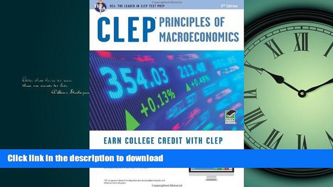 FAVORIT BOOK CLEPÂ® Principles of Macroeconomics Book + Online (CLEP Test Preparation) READ NOW