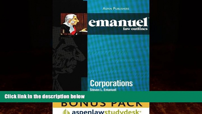 Books to Read  Emanuel Law Outlines: Corporations (Print + eBook Bonus Pack): Corporations