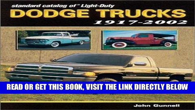 [FREE] EBOOK Standard Catalog of Light-Duty Dodge Trucks 1917-2002 BEST COLLECTION