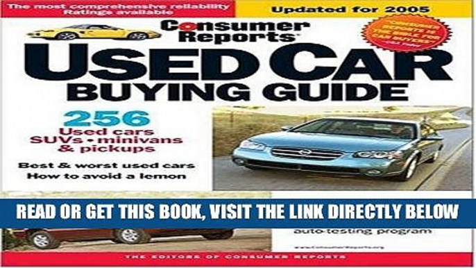 [READ] EBOOK Used Car Buying Guide 2005 (Consumer Reports Used Car Buying Guide) ONLINE COLLECTION