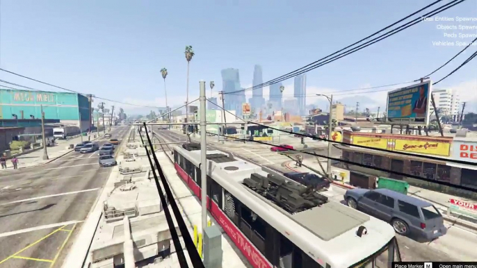 CAN 100  TANKS STOP THE TRAM IN GTA 5