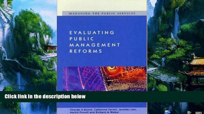 Books to Read  Evaluating Public Management Reforms: Principles and Practice  Full Ebooks Most