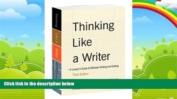 Books to Read  Thinking Like a Writer: A Lawyer s Guide to Effective Writing and Editing  Full