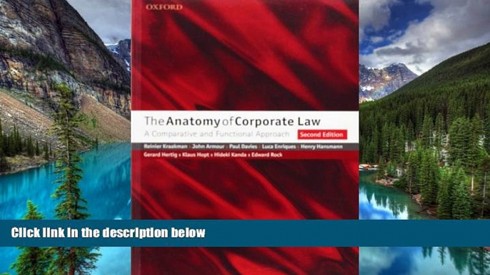 Must Have  The Anatomy of Corporate Law: A Comparative and Functional Approach  READ Ebook Full