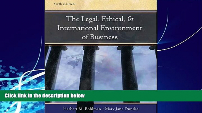 Big Deals  Legal, Ethical and International Environment of Business  Best Seller Books Most Wanted