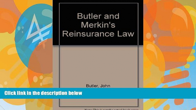 Books to Read  Butler and Merkin s Reinsurance Law  Best Seller Books Best Seller