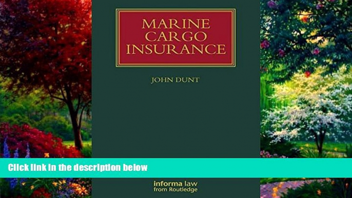 Books to Read  Marine Cargo Insurance (Lloyd s Shipping Law Library)  Full Ebooks Best Seller