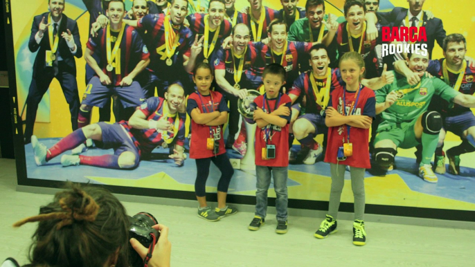 Barça Rookies.  Els guanyadors del concurs ‘L’estiu és Rookie’ viuen una experiència única al Palau!