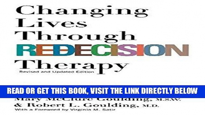 Ebook Changing Lives Through Redecision Therapy Free Read