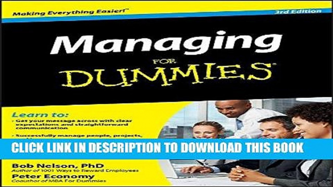 [New] Ebook Managing For Dummies Free Online