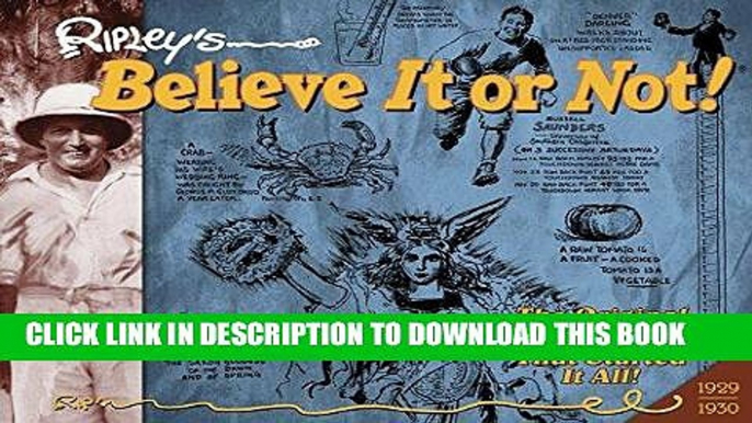 Read Now Ripley s Believe It or Not!: Daily Cartoons 1929-1930 (Ripleys Believe It or Not Orig