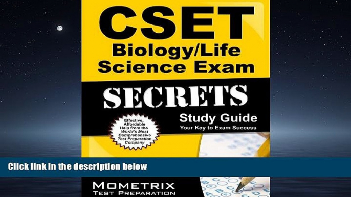 Popular Book CSET Biology/Life Science Exam Secrets Study Guide: CSET Test Review for the