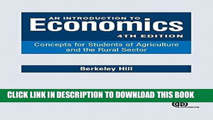 [PDF] An Introduction to Economics: Concepts for Students of Agriculture and the Rural Sector