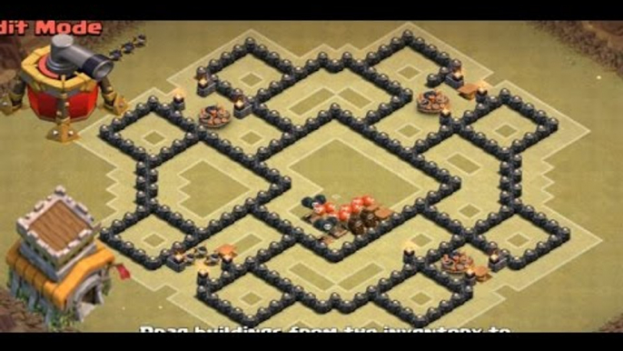 Clash of Clans - Town hall 8 War base  - ANTI Dragon ANTI Hog ANTI Gowipe