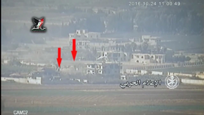 Syrian army destroyed eight tanks and mechanisms terrorists Front victory near Darkhbayh Rural Damascus.