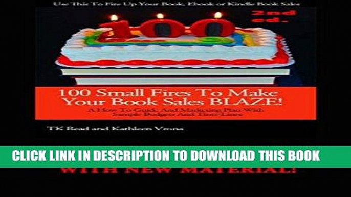 Ebook 100 Small Fires To Make Your Book Sales BLAZE! A How to Guide and Marketing Plan for Selling