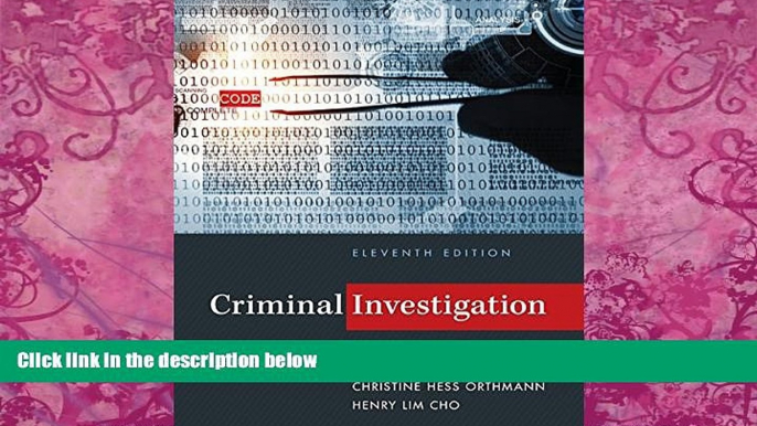 Big Deals  Criminal Investigation  Best Seller Books Best Seller