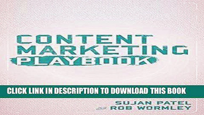 Ebook Content Marketing Playbook: MASTER THE ART OF CONTENT MARKETING Free Download