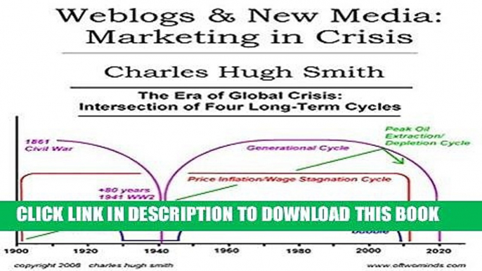 Best Seller Weblogs   New Media: Marketing in Crisis Free Read