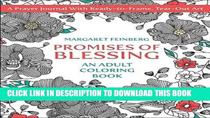 Ebook Promises of Blessing: An Adult Coloring Book Free Read