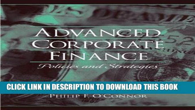 [PDF] Advanced Corporate Finance Popular Collection