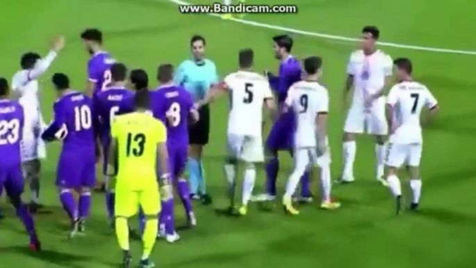 Big fight between real madrid players and Cultural Leonesa Players 26.10.2016