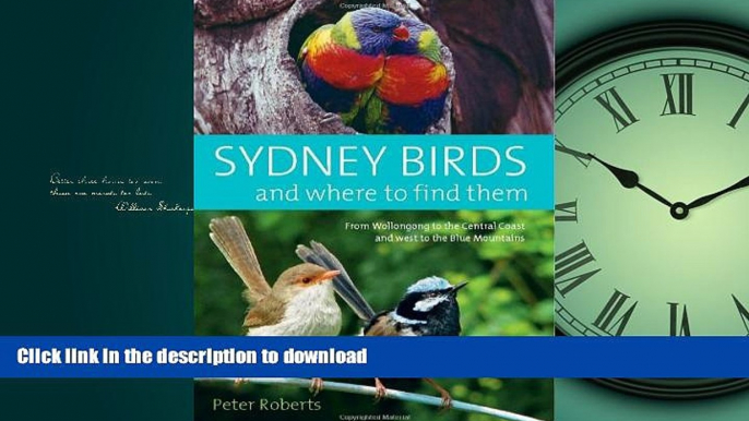 READ BOOK  Sydney Birds and Where to Find Them FULL ONLINE