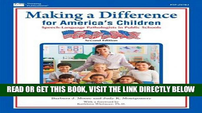 [Free Read] Making a Difference for America s Children: Speech-Language Pathologists in Public