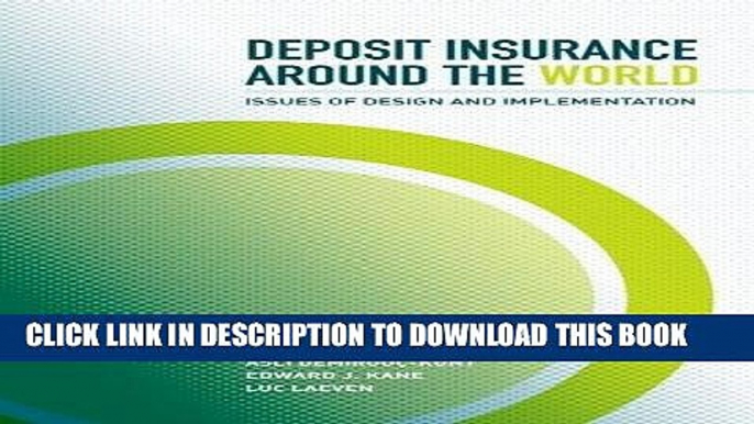 [Ebook] Deposit Insurance around the World: Issues of Design and Implementation (MIT Press)