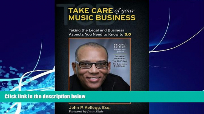 Books to Read  Take Care of Your Music Business, Second Edition: Taking the Legal and Business