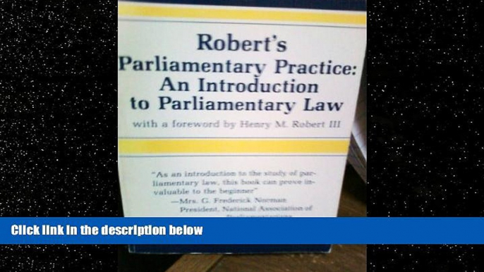 Books to Read  Robert s Parliamentary Rules of Order  Full Ebooks Best Seller