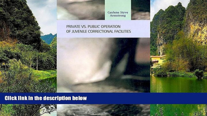 READ NOW  Private vs. Public Operation of Juvenile Correctional Facilities (Criminal Justice: