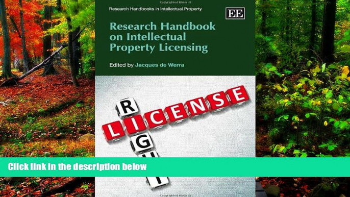 Deals in Books  Research Handbook on Intellectual Property Licensing (Research Handbooks in