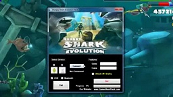 Hungry Shark Evolution outil de piratage illimités Gems Coins et énergie Cheat[IOS  ANDROID]1